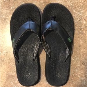 Sanuk Shoes - BLACK SANUK YOGA MAT SANDALS Sanuk Shoes - BLACK SANUK YOGA MAT SANDALS